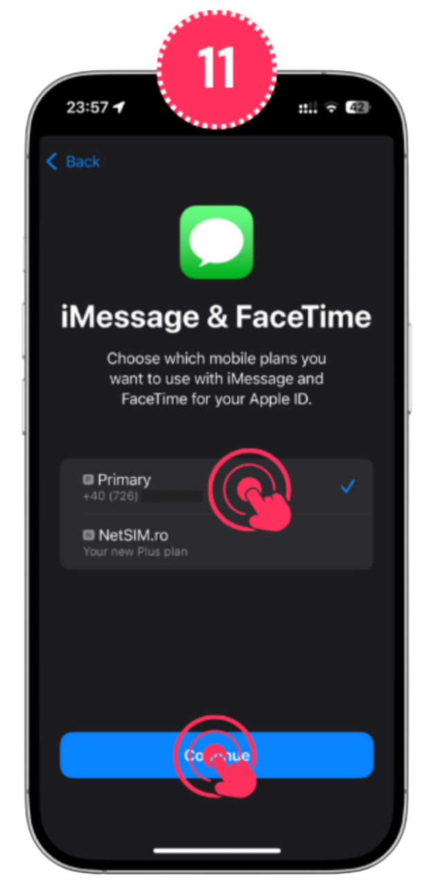 instalare eSIM iPhone