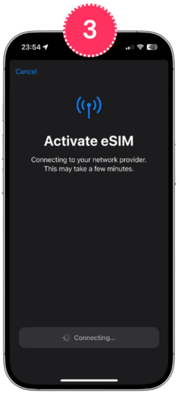 instalare eSIM iPhone