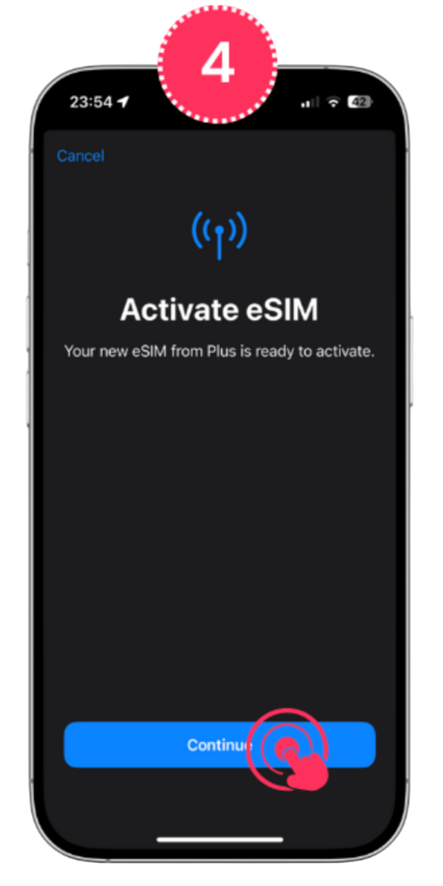 instalare eSIM iPhone