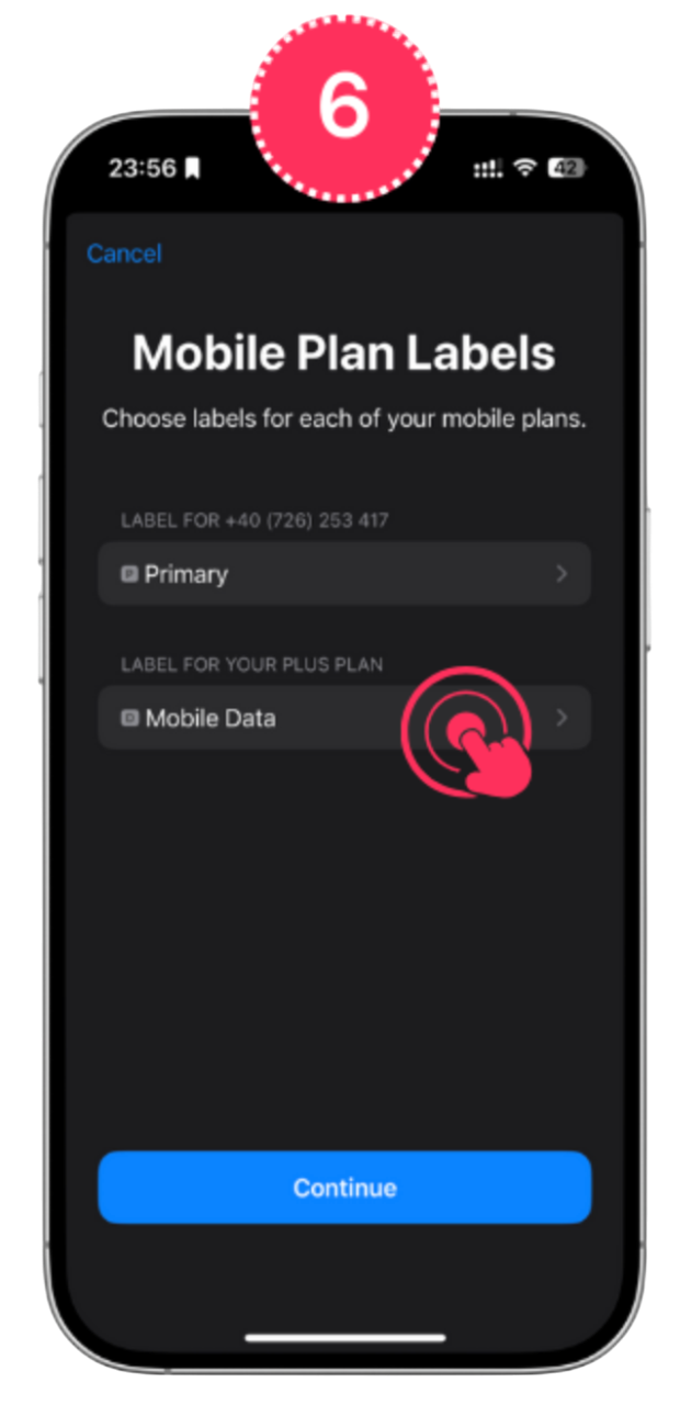 instalare eSIM iPhone