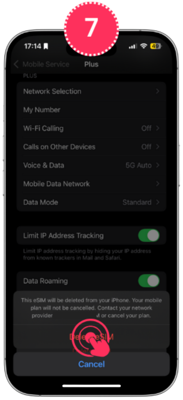 instalare eSIM iPhone