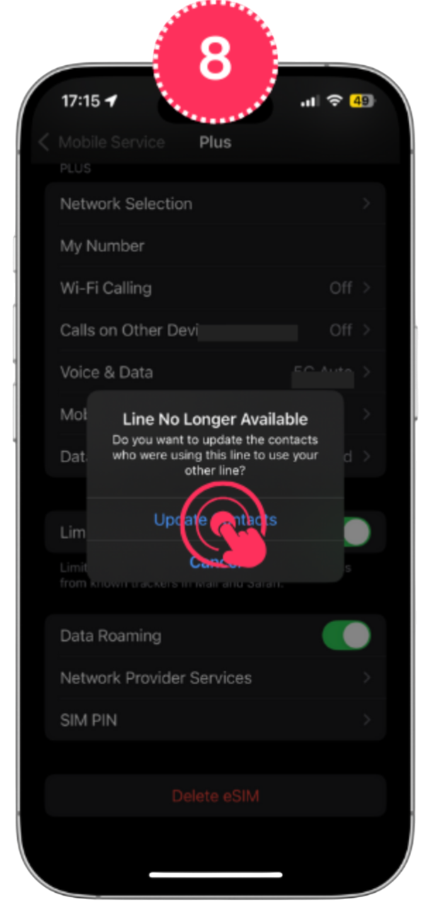 instalare eSIM iPhone