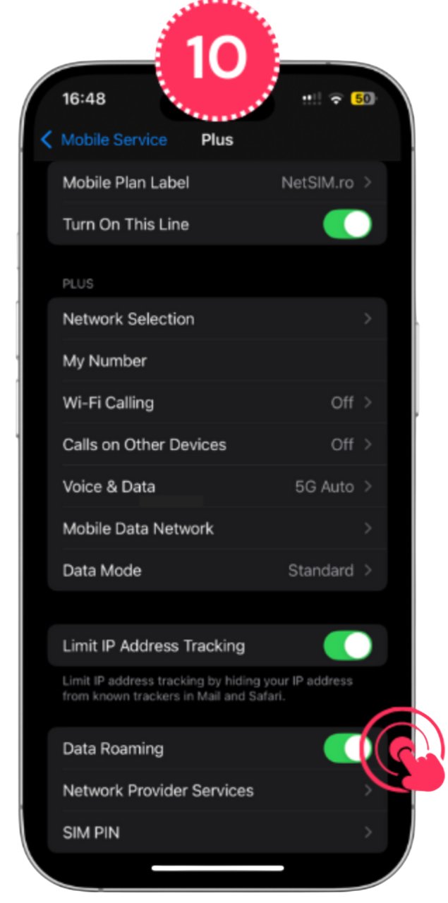 instalare eSIM iPhone