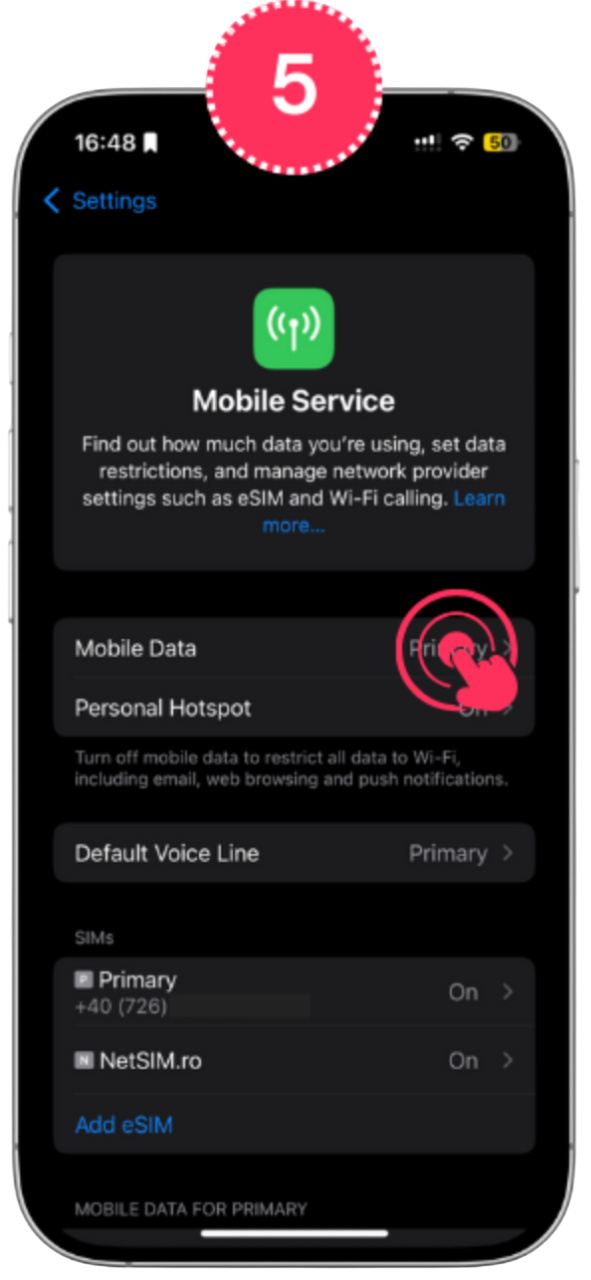 instalare eSIM iPhone